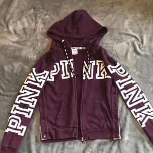 PINK/Victoria Secret zip up hoodie